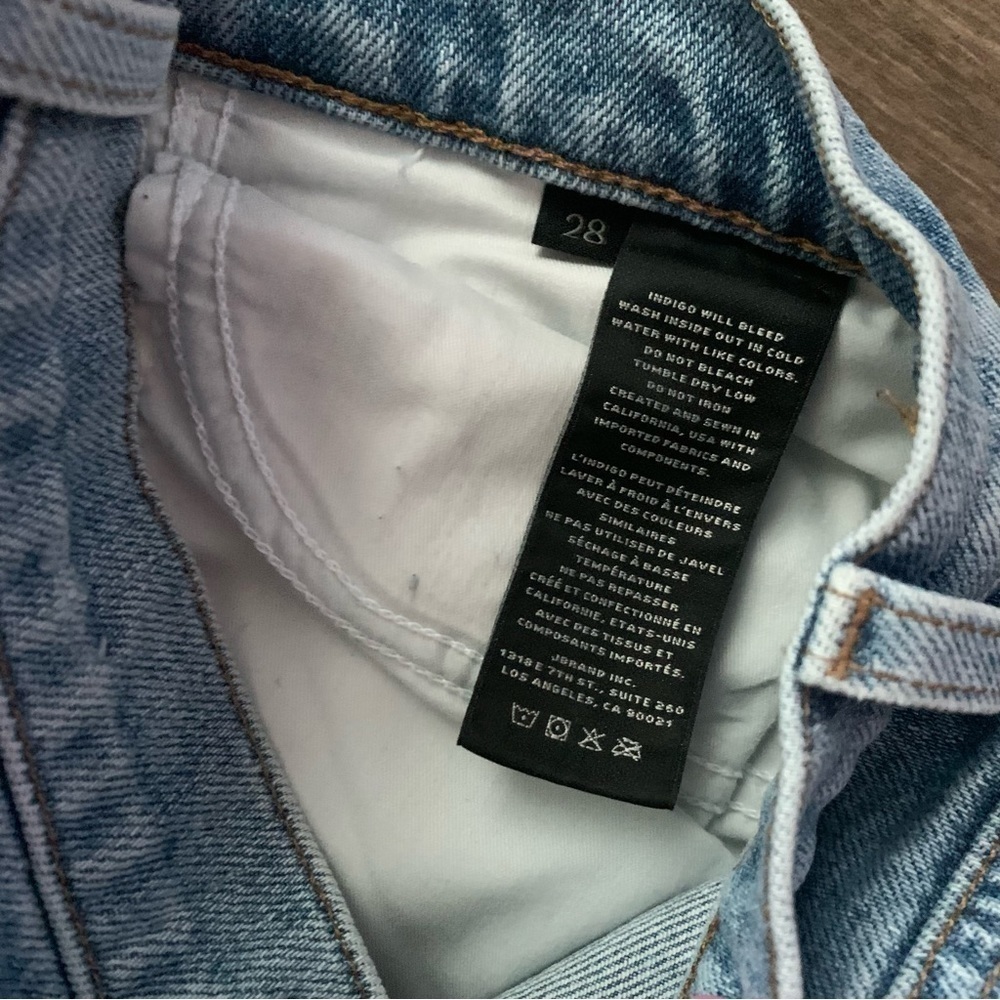 J Brand 1212 Runway High Rise Slim Straight Jeans in Achieve Havoc Sz 28 - Picture 9 of 10